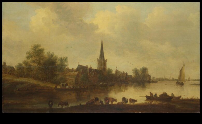 Jan Van Goyen’in Nehri, Hollanda manzarasına sakin bir meditasyon görüyor